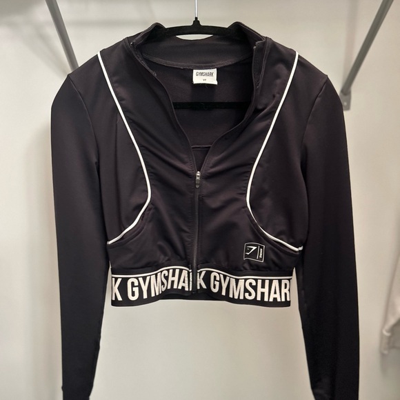 Gymshark Black Women's Cropped Sweater - Picture 1 of 3